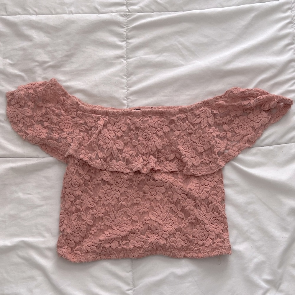 Off The Shoulder Cropped Shirt